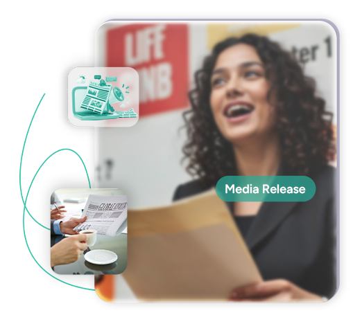 Media release distribution illustration